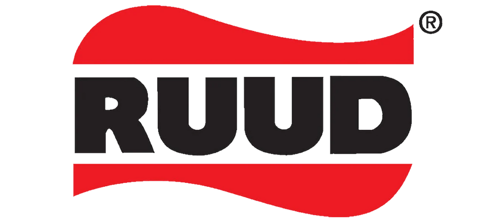 Ruud HVAC brand logo.